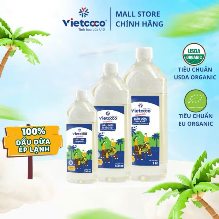 Dầu Dừa Tinh Khiết Organic Vietcoco 50ml: Tài Nguyên Thiên Nhiên cho Sắc Đẹp và Sức Khỏe