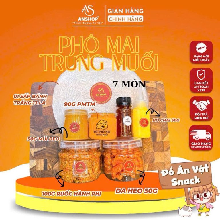 Hướng Dẫn Lựa Chọn Combo Xốt Phở Mai Trứng Muối An Shop: Bánh Tráng An Shop