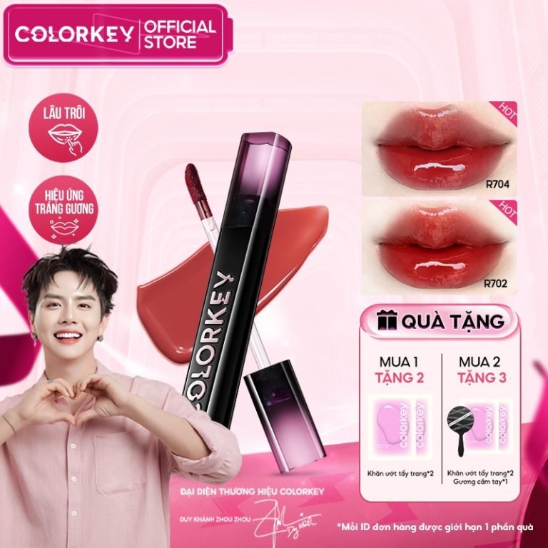 Son Bóng COLORKEY: Gương Bóng Căng Mọng, Lâu Trôi – Lựa Chọn Hoàn Hảo Cho Phụ Nữ Việt