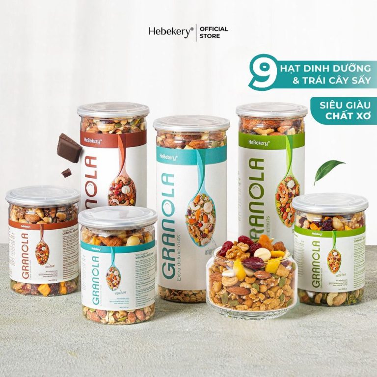 Hướng Dẫn Chi Tiết Về Granola Siêu Hạt: 500gr Ngũ Cốc Dinh Dưỡng HEBEKERY by HEBE
