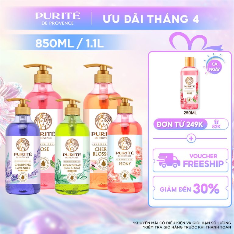 Cảm Nhận Thực Tế Sau 30 Ngày Dùng Sữa Tắm Thiên Nhiên PURITÉ
