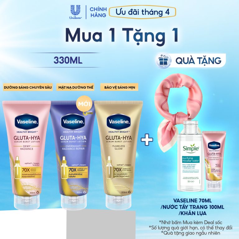 Serum Vaseline Gluta-Hya: Giải Pháp Dưỡng Da Sáng Mịn Chỉ Sau 7 Ngày
