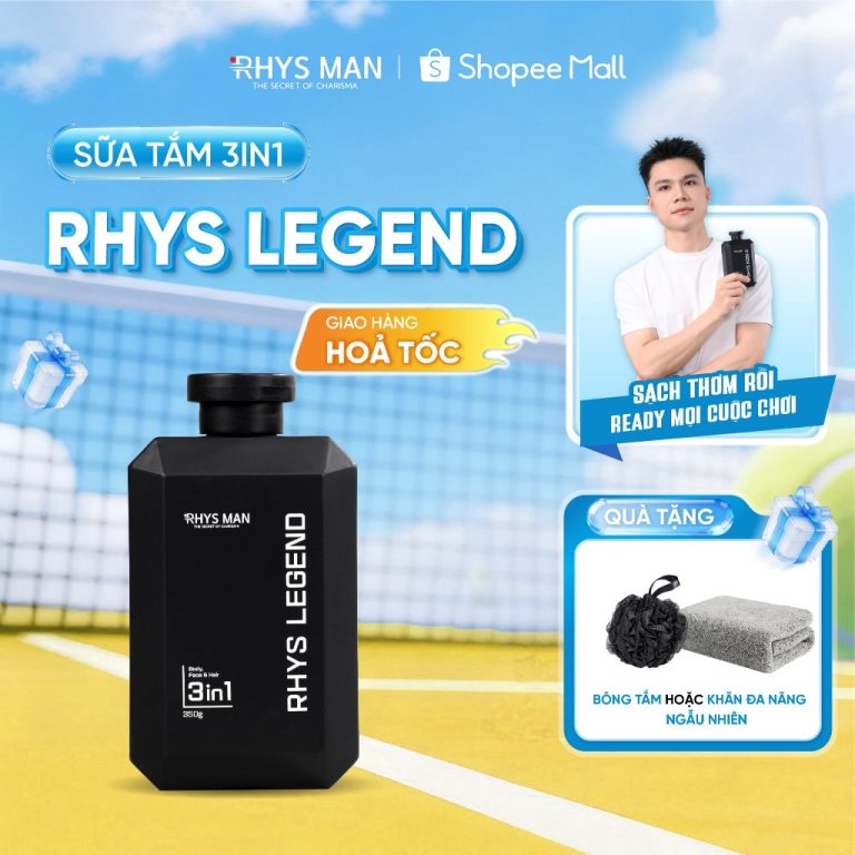 Trải nghiệm 30 ngày với sữa tắm gội nam hương nước hoa 3 in 1 RHYS MAN: Liệu có thực sự đáng tiền?