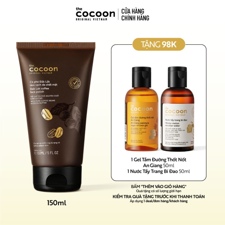 Tẩy Da Chết Mặt Cà Phê Đắk Lắk Cocoon: Làn Da Mềm Mại & Rạng Rỡ