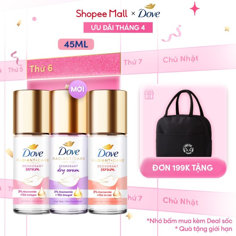 Thử Lăn Ngăn Mùi Dove Tinh Chất Serum: Da Mình Có Thay Đổi?