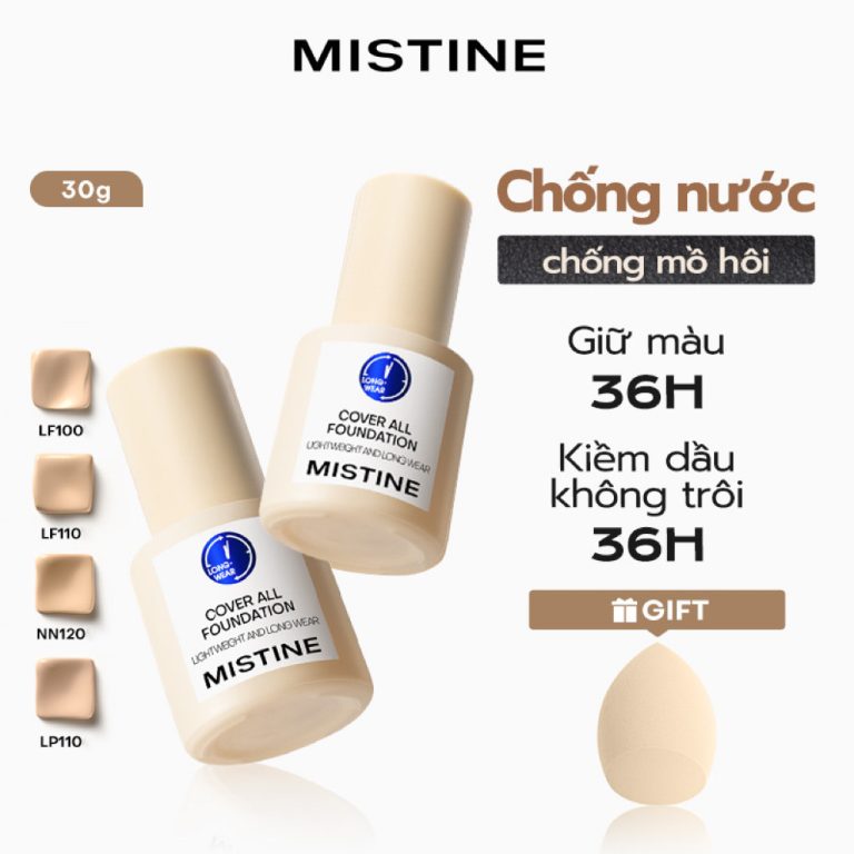 Kem Nền MISTINE Cover All Foundation: Trải Nghiệm Thực Tế Sau 30 Ngày