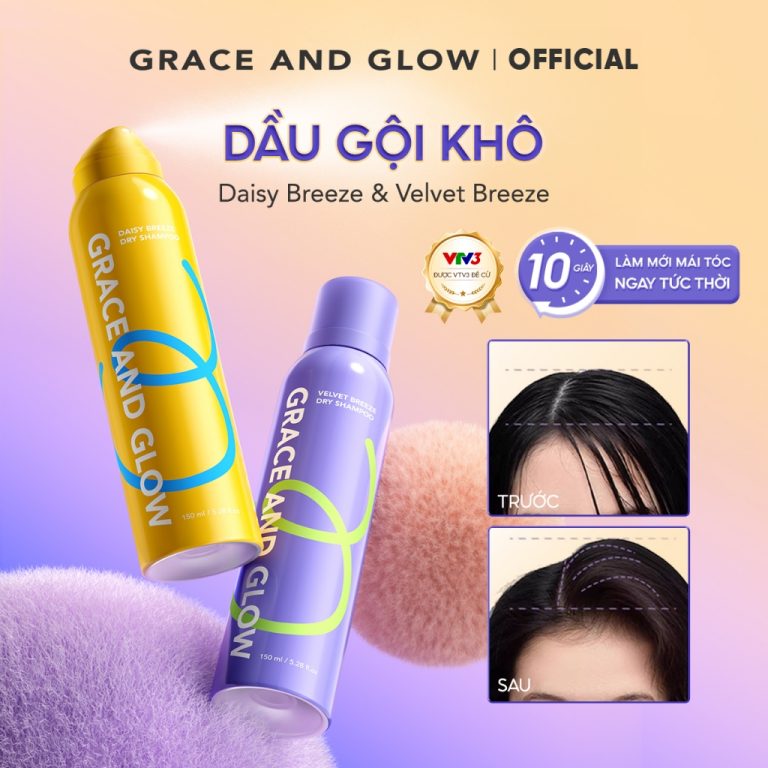 Giải Pháp Cho Tóc Bết: Trải Nghiệm Với Dầu Gội Khô Grace and Glow Velvet Opium/Daisy Breeze