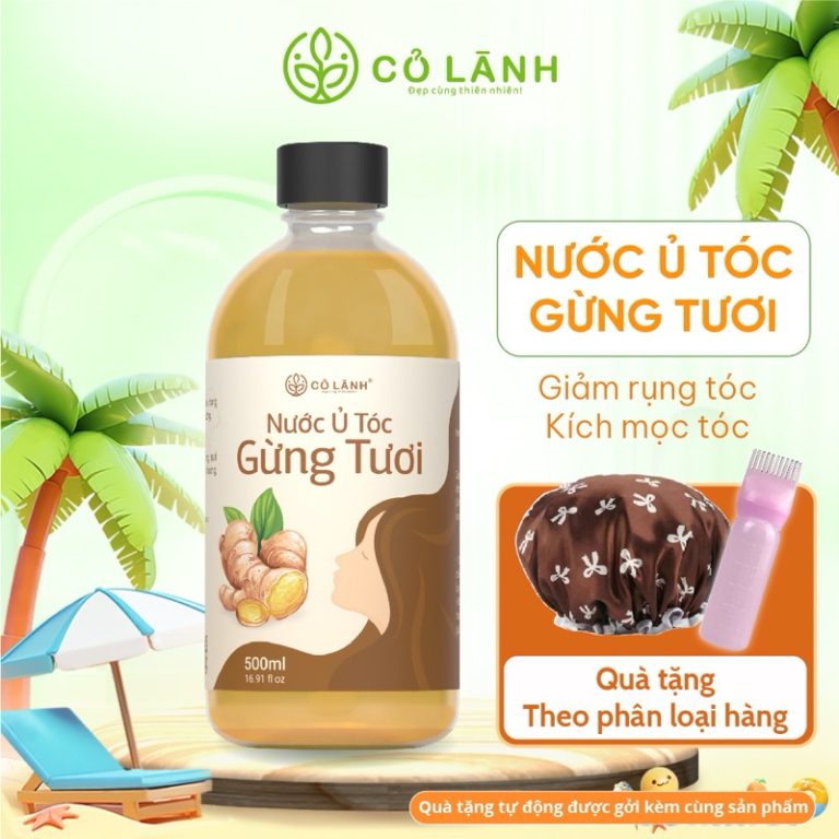 Nước Ủ Tóc Gừng Tươi Cỏ Lành: Giải Pháp Giảm Rụng Tóc và Kích Thích Mọc Tóc Hiệu Quả