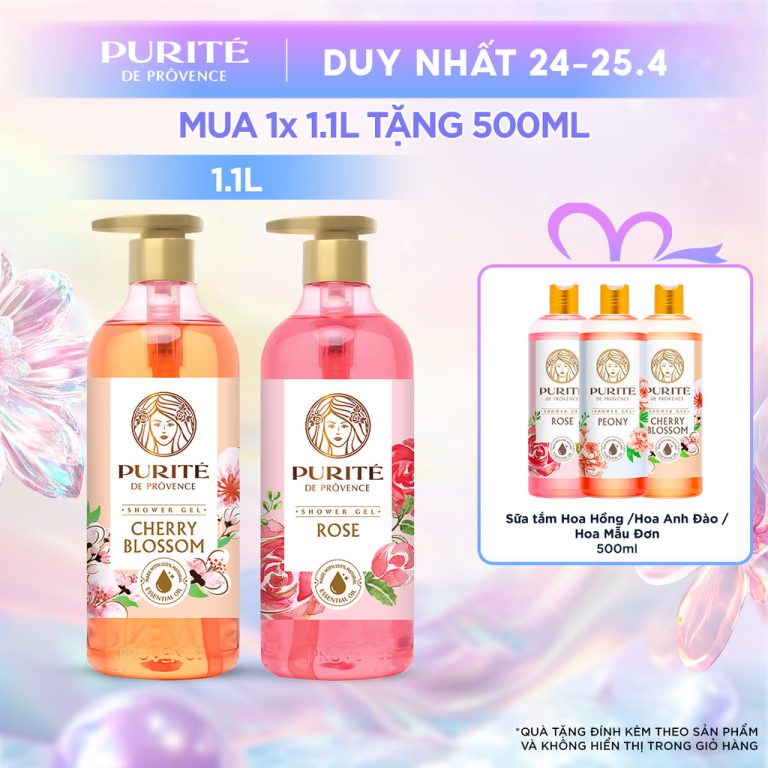 Thử Combo Sữa Tắm PURITÉ – Cảm Nhận Sau 30 Ngày Sử Dụng