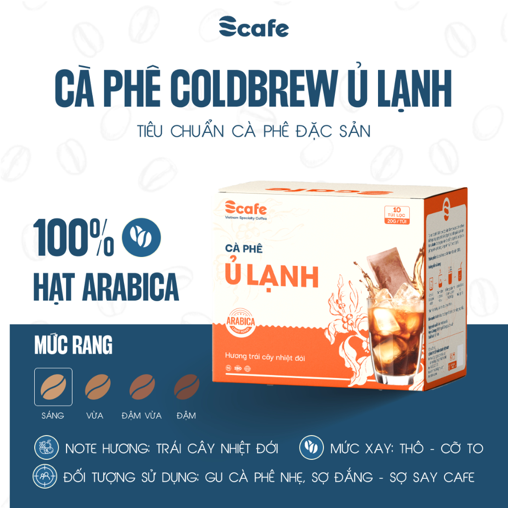 C�  Phê Cold Brew Túi L�c Hạt Arabica 100% Scafe Vi�t Nam (2)