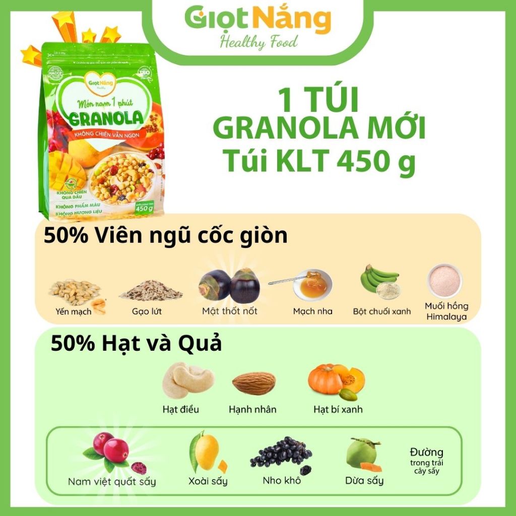 Granola Hạt Premium Ngũ C�c Dinh Dưỡng �n Sáng từ Gi�t Nắng (2)