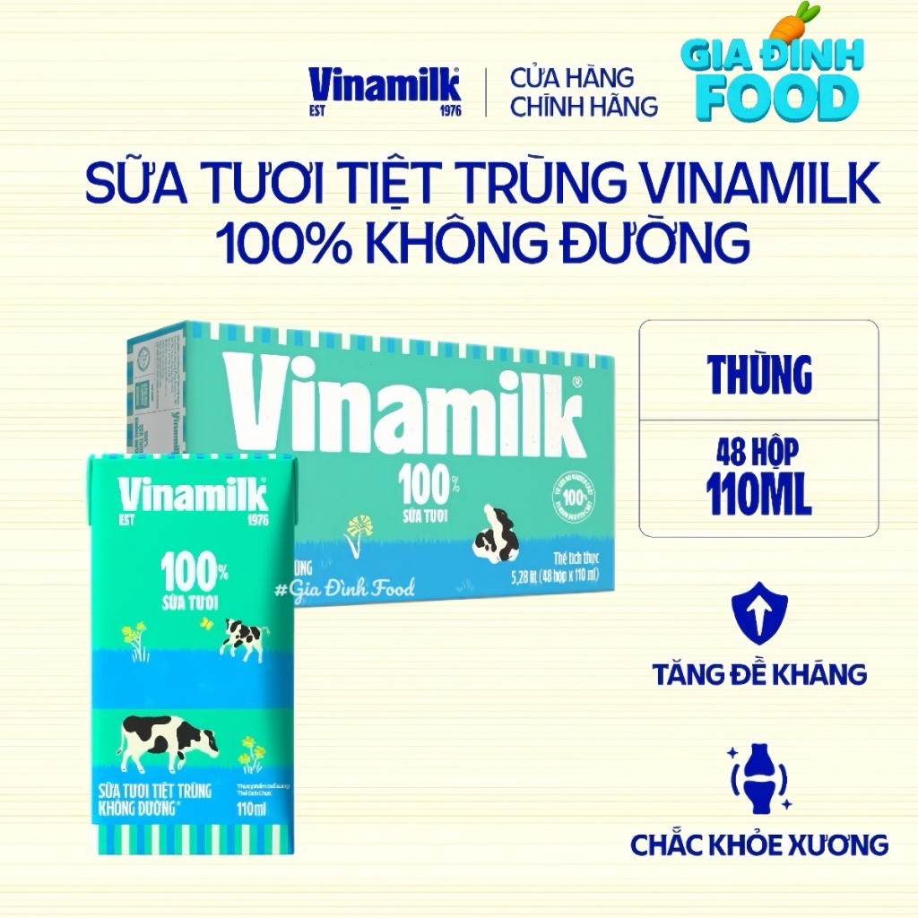 Sữa Tươi 100% Vinamilk Các loại (2)