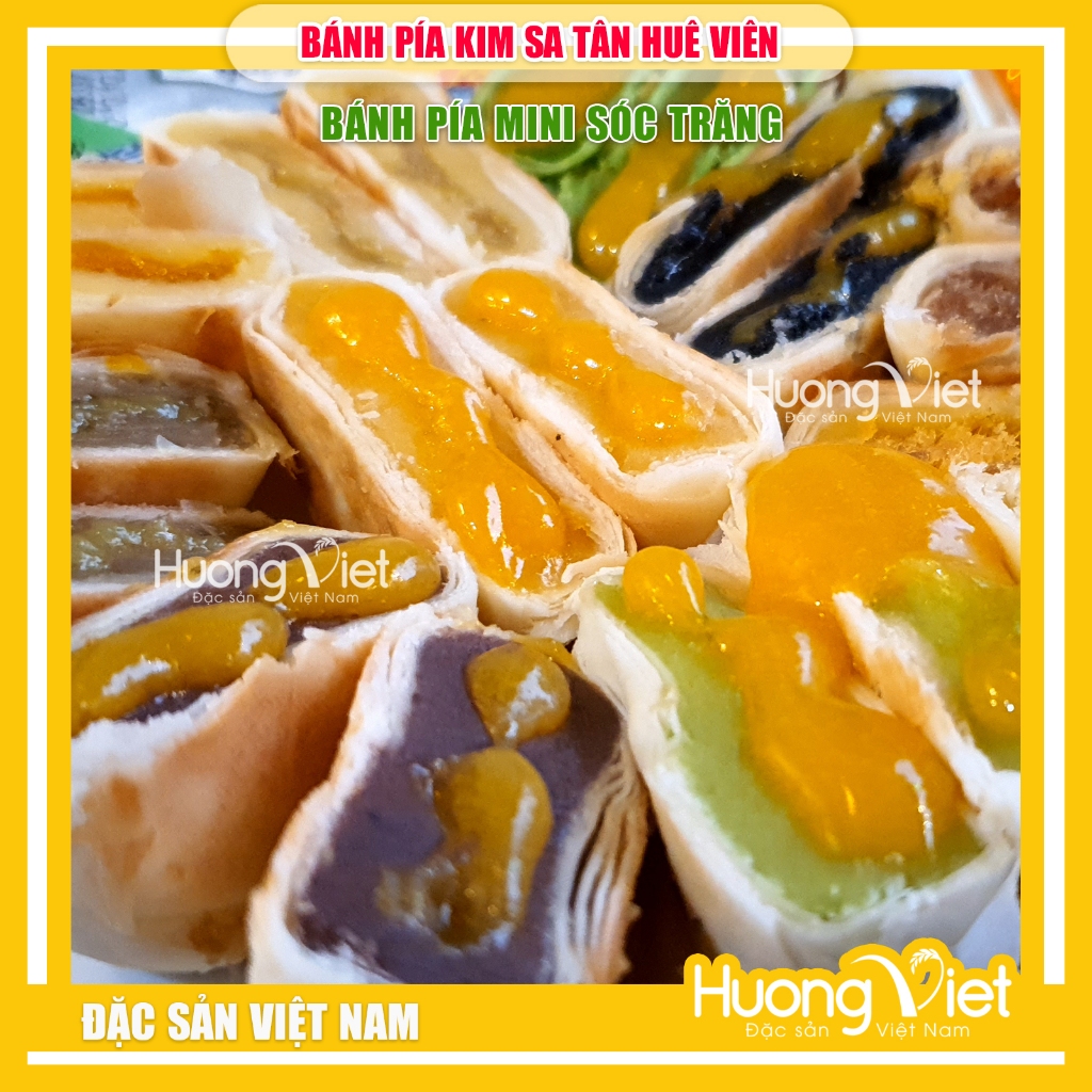 Combo Bánh pía kim sa Tân Huê Viên 10 bánh 10 v� khác nhau (2)
