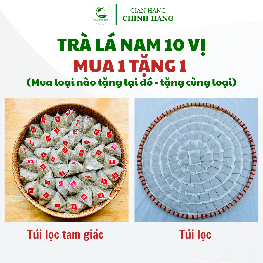 [Mua 1 Tặng 1] Tr�  Lá Nam 10 V� Thảo Dược Zone (2)