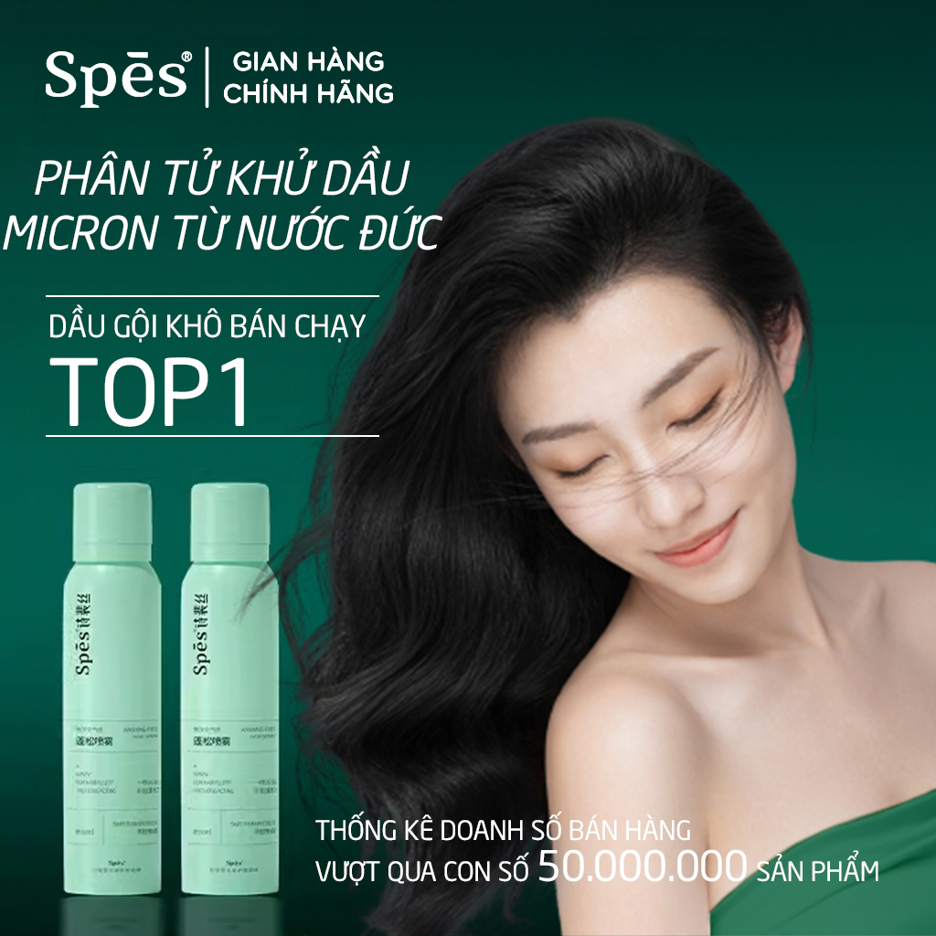 Dầu Gội Đầu Khô Dưỡng Tóc SPES Tạo Phồng Cấp Tốc (2)