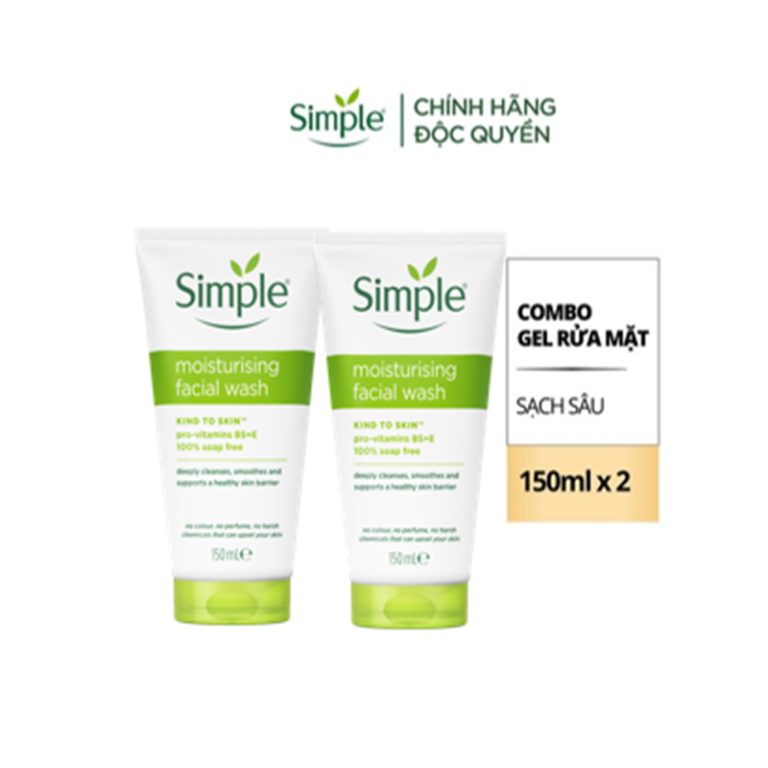 Chọn Sữa Rửa Mặt Đúng Cách: Combo 2 Sữa Rửa Mặt Simple Lành Tính và Hiệu Quả Cho Mọi Loại Da