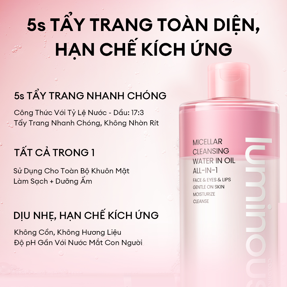 [MUA 2 GIẢM TỚI 50%] Nước Tẩy Trang Dầu Nước COLORKEY Làm... (2)