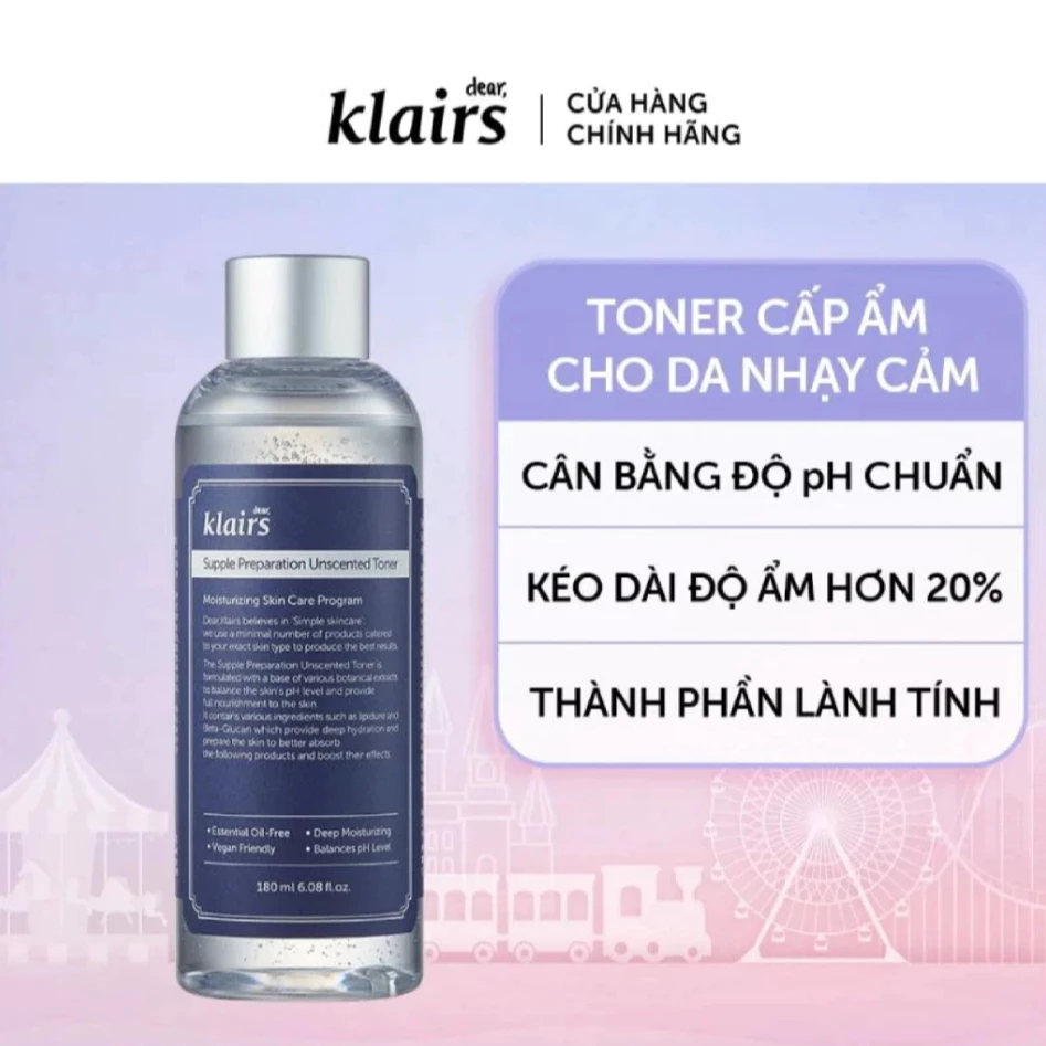 Nước Hoa Hồng Không Mùi Dear Klairs Supple Preparation Un... (2)
