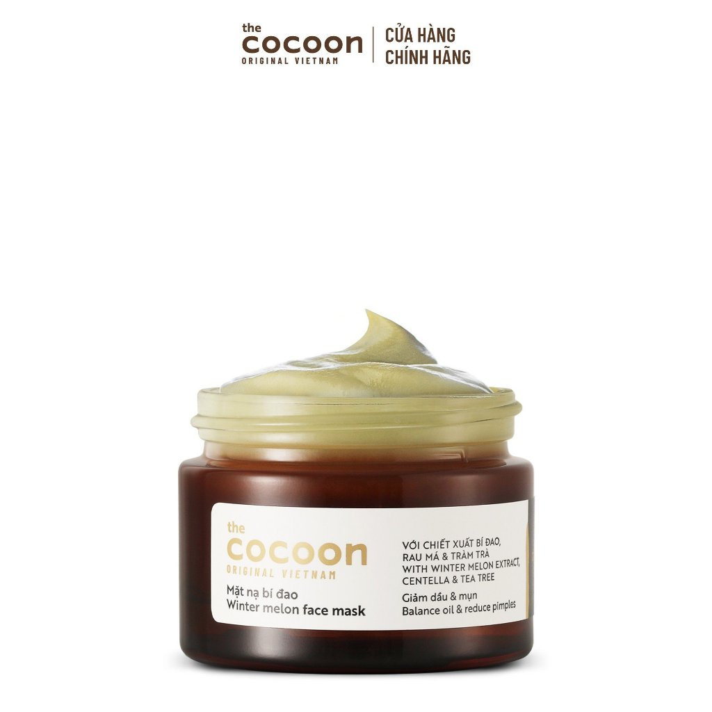 [MUA 2 GIẢM 44%] Combo 2 mặt nạ bí đao Cocoon giảm dầu & mụn (2)