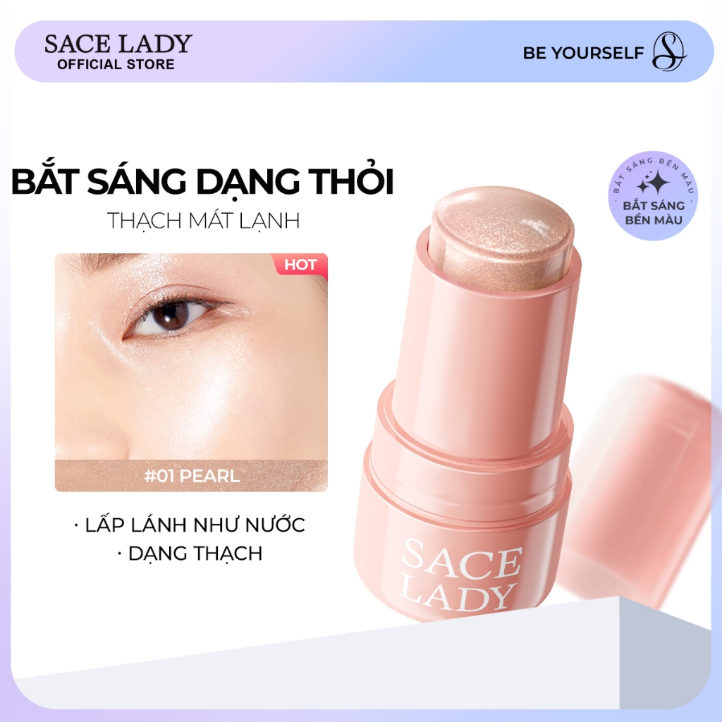 Phấn Bắt Sáng Highlight SACE LADY Dạng Thỏi  Nước Rạng Rỡ... (2)