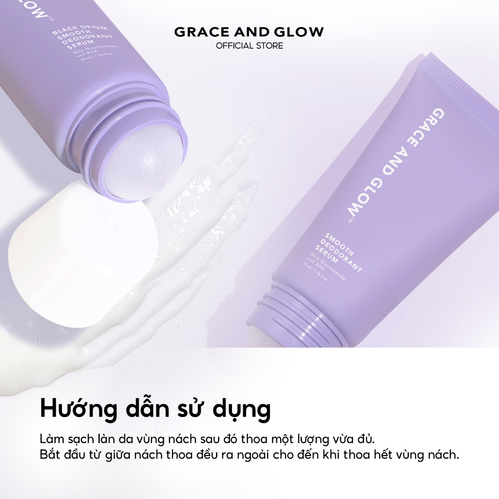 Lăn khử mùi Sáng Da Grace and Glow  Black Opium / English... (3)