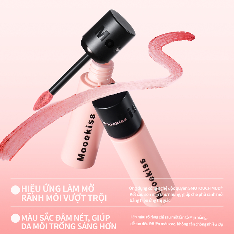 Son bùn Mooekiss chất lì mịn như nhung (3)