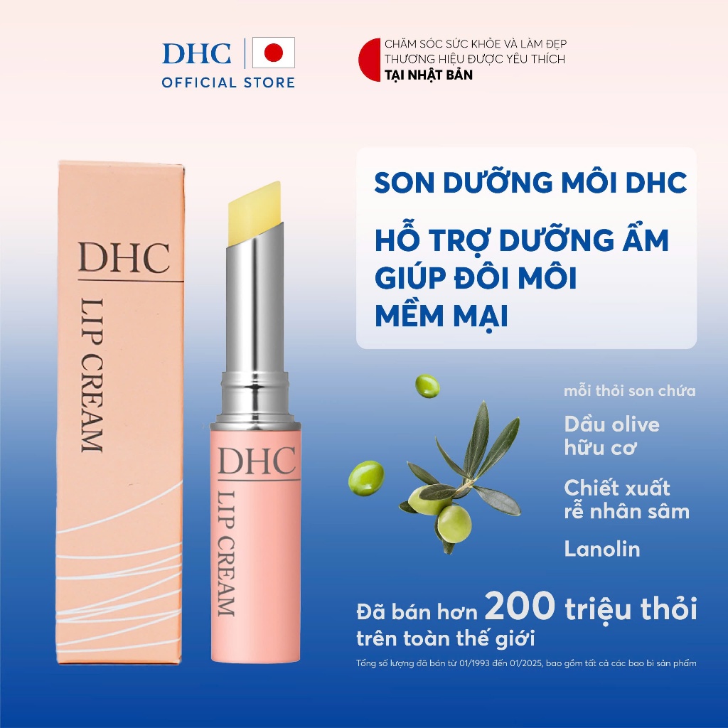 Son dưỡng môi DHC Lip Cream dưỡng ẩm (3)