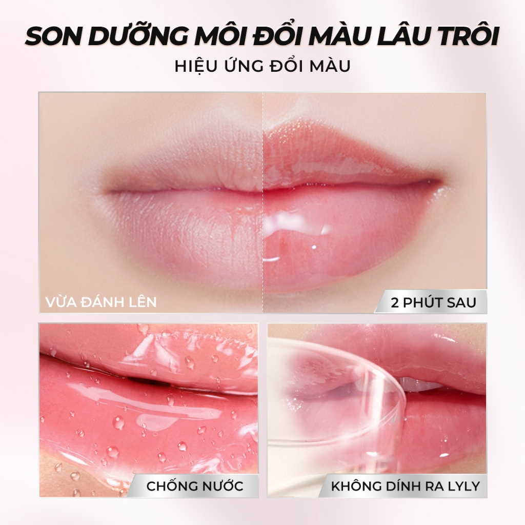 Son Dưỡng Môi SACE LADY Bền Vững Chống Thấm Nước Đổi Màu ... (3)