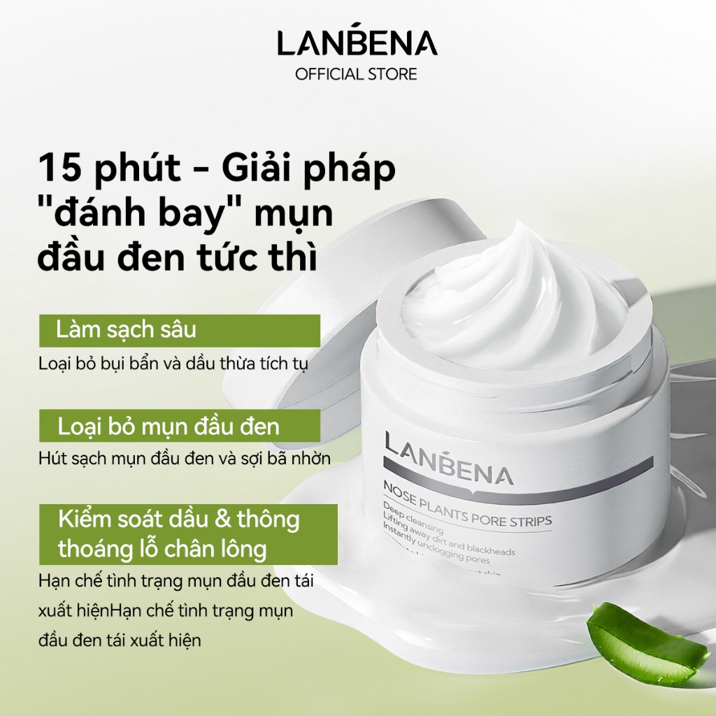 Mặt Nạ Lột Mụn Lanbena Loại Bỏ Mụn Đầu Đen Cải Thiện Vấn ... (3)