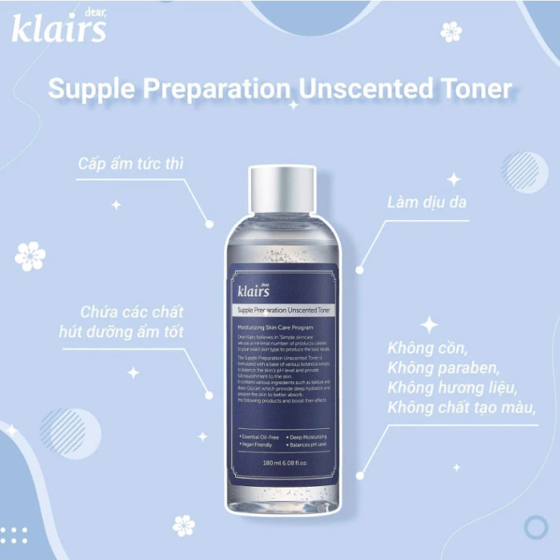 Nước Hoa Hồng Không Mùi Dear Klairs Supple Preparation Un... (3)