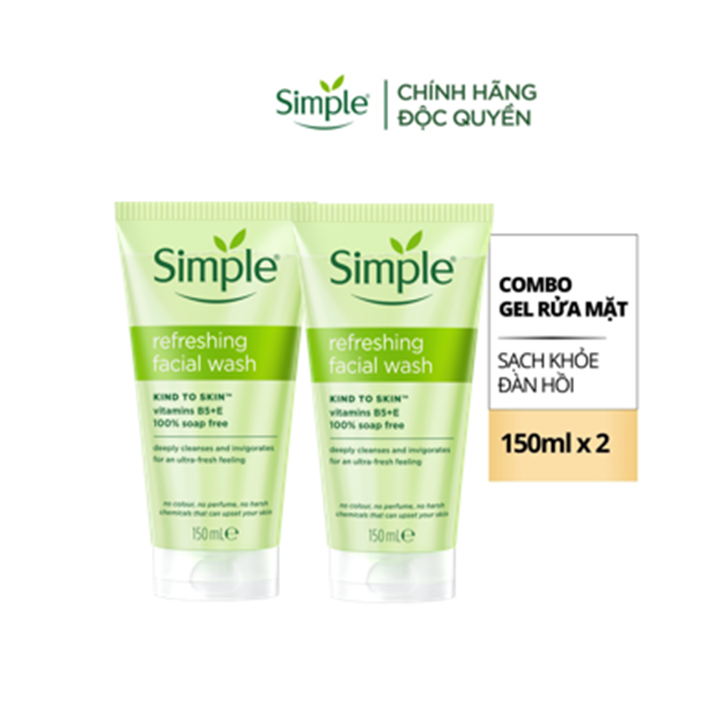 Combo 2 Sữa Rửa Mặt Simple lành tính và hiệu quả cho mọi ... (3)