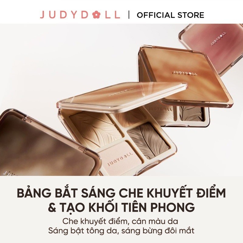 Bảng Phấn Tạo Khối Bắt Sáng 4 Ô JUDYDOLL Highlight & Cont... (3)