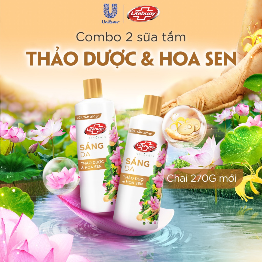 Combo 2 Sữa tắm Lifebuoy Thiên nhiên Detox Và Chăm Sóc Ch... (3)