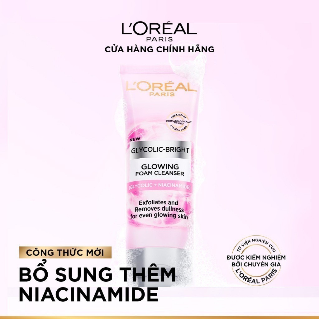 Sữa rửa mặt làm sạch sâu và sáng da L'Oreal Paris Glycoli... (3)