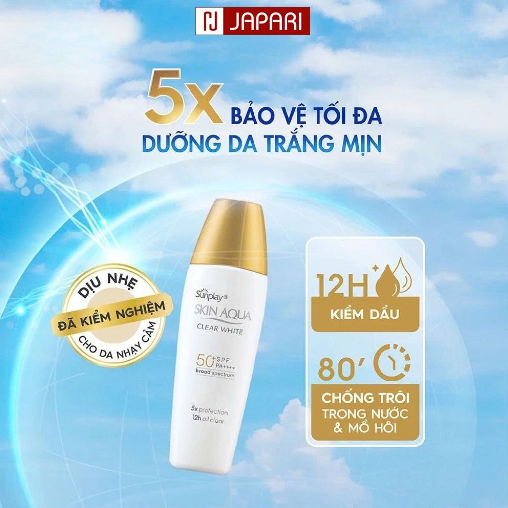 [CHÍNH HÃNG] Kem Chống Nắng Sunplay Skin Aqua Cho Da Mặt (4)