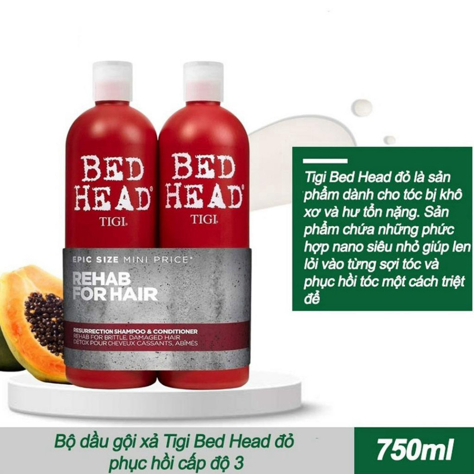 Dầu Gội Tigi Đỏ Bed Head Phục Hồi Cấp Độ 3 (4)