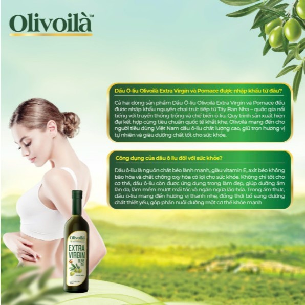 Dầu Olive Olivoil�  Nguyên Chất Extra Virgin (4)