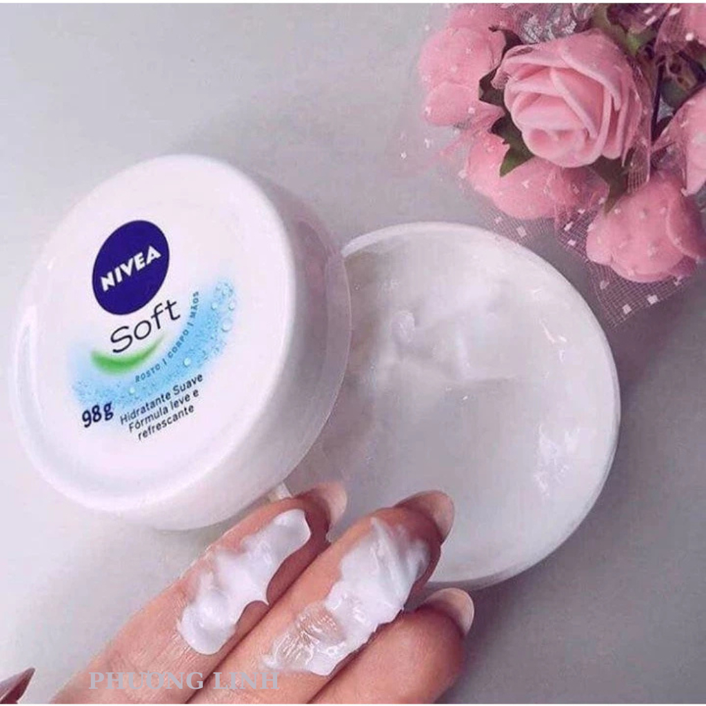 Kem dưỡng ẩm mềm mịn Nivea Soft  cho mặt và toàn thân (4)