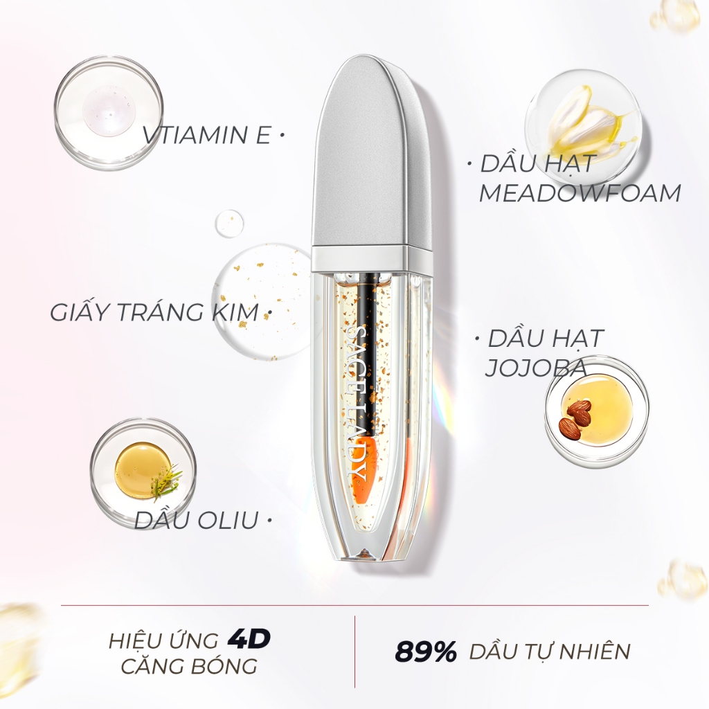 Son Dưỡng Môi SACE LADY Bền Vững Chống Thấm Nước Đổi Màu ... (4)