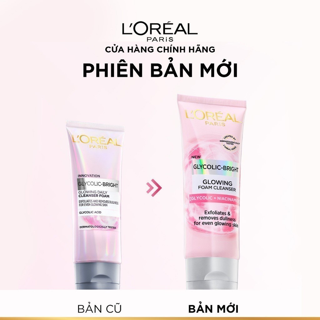 Sữa rửa mặt làm sạch sâu và sáng da L'Oreal Paris Glycoli... (4)