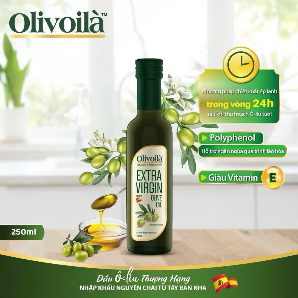 Dầu olive Nguyên Chất Olivoila Extra Virgin (5)