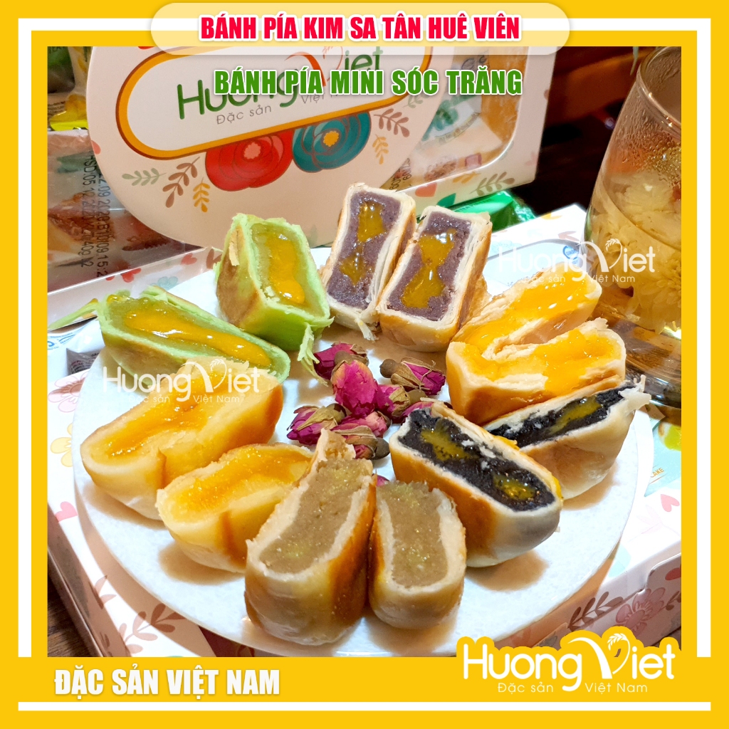 Combo Bánh pía kim sa Tân Huê Viên 10 bánh 10 v� khác nhau (5)