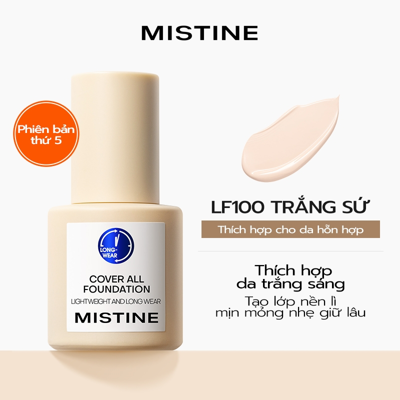 Kem nền MISTINE Cover All Foundation 30g (5)