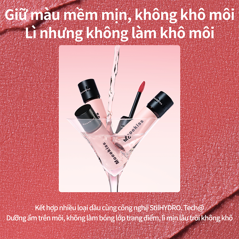 Son bùn Mooekiss chất lì mịn như nhung (5)