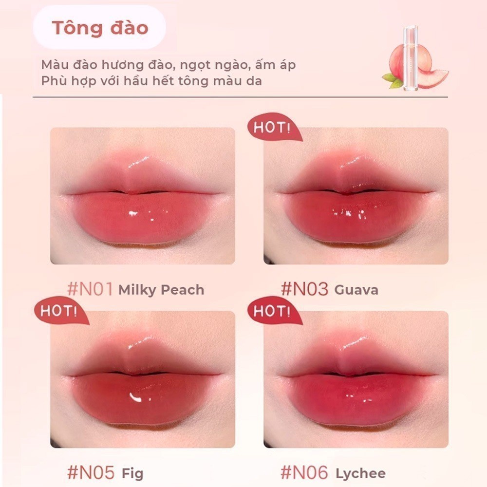 Son Tint Bóng Trà Đá JUDYDOLL Iced Tea Watery Lip Gloss C... (5)