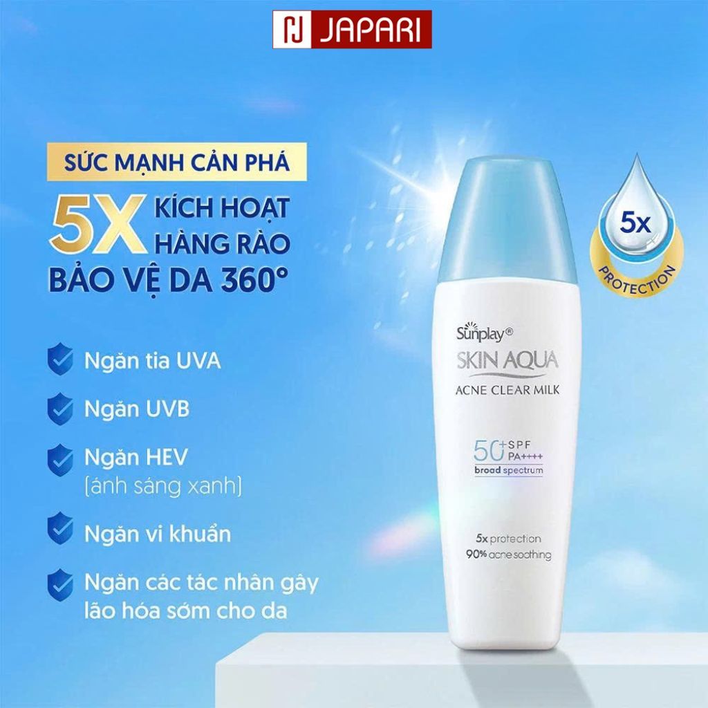 [CHÍNH HÃNG] Kem Chống Nắng Sunplay Skin Aqua Cho Da Mặt (5)