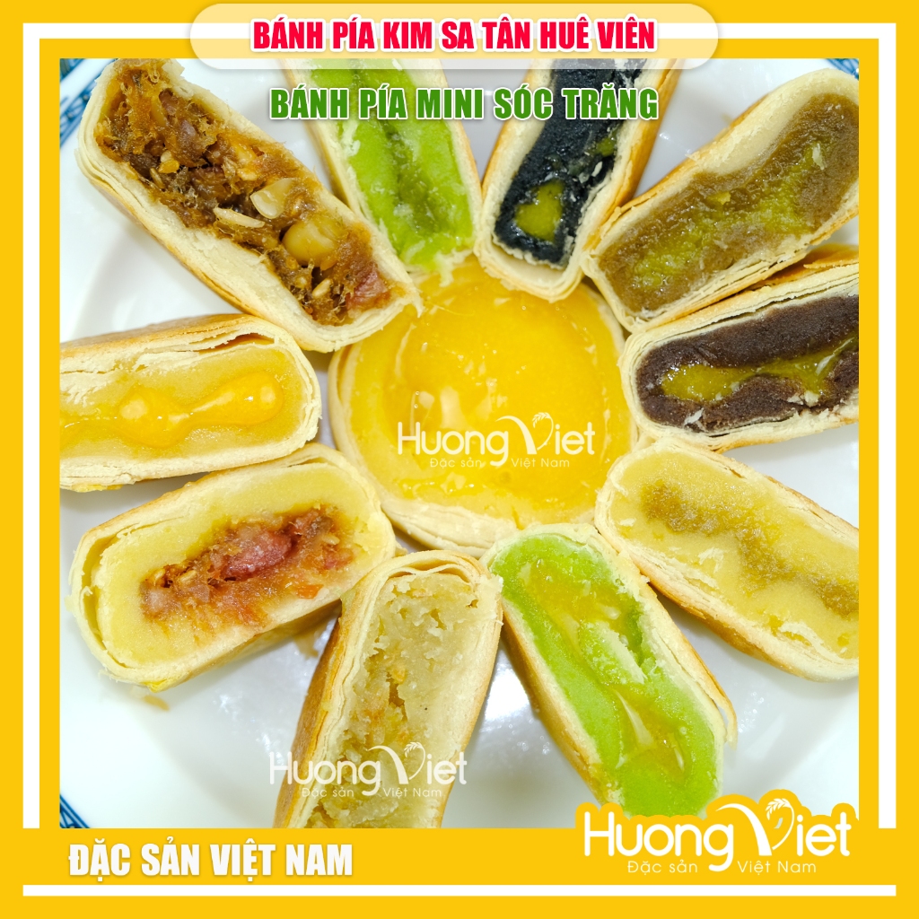 Combo Bánh pía kim sa Tân Huê Viên 10 bánh 10 v� khác nhau (6)