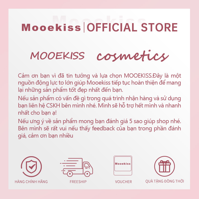 Son bùn Mooekiss chất lì mịn như nhung (6)
