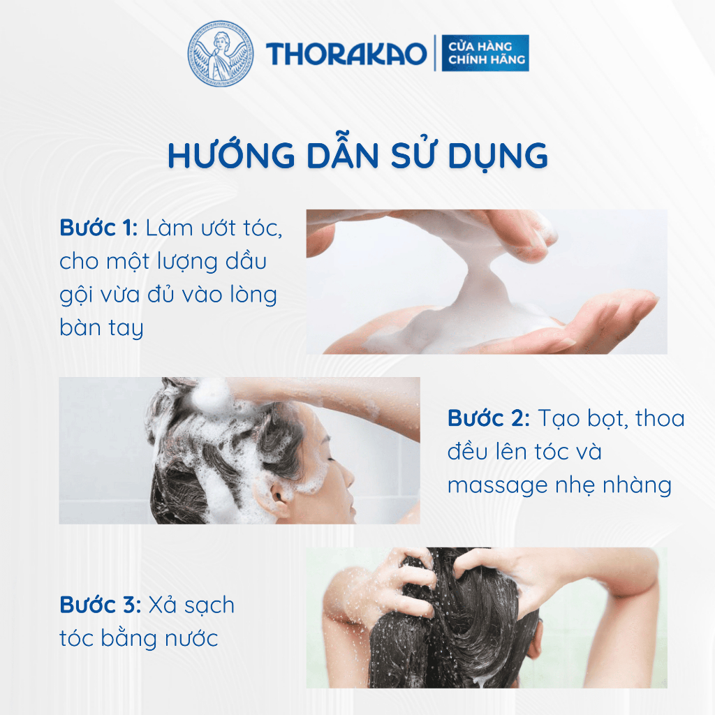 Dầu Gội Bồ Kết Thorakao Dưỡng Tóc Đen Bóng Suôn Mượt / (6)