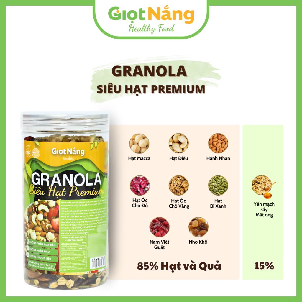 Granola Hạt Premium Ngũ C�c Dinh Dưỡng �n Sáng từ Gi�t Nắng (7)